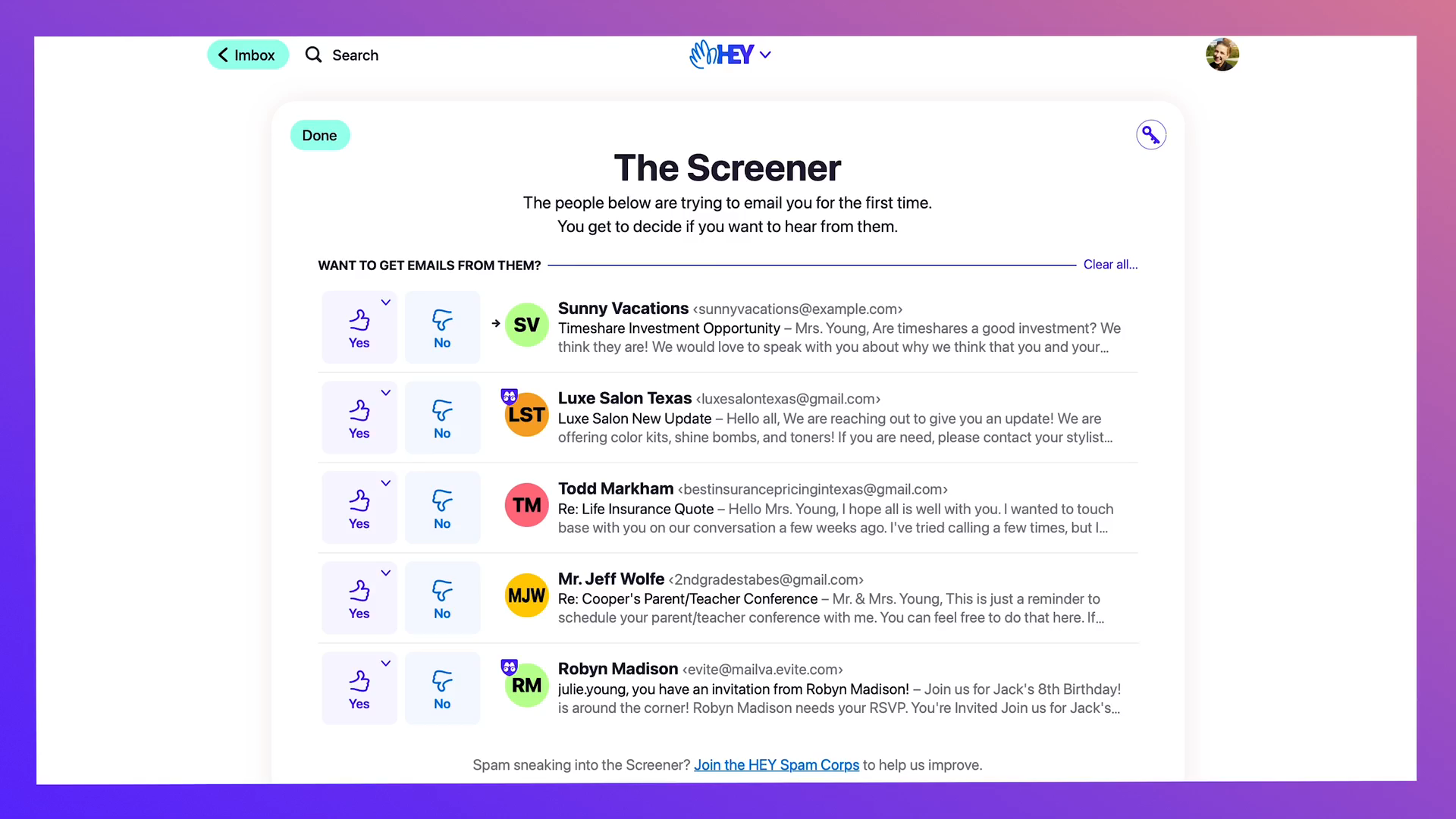 The Screener