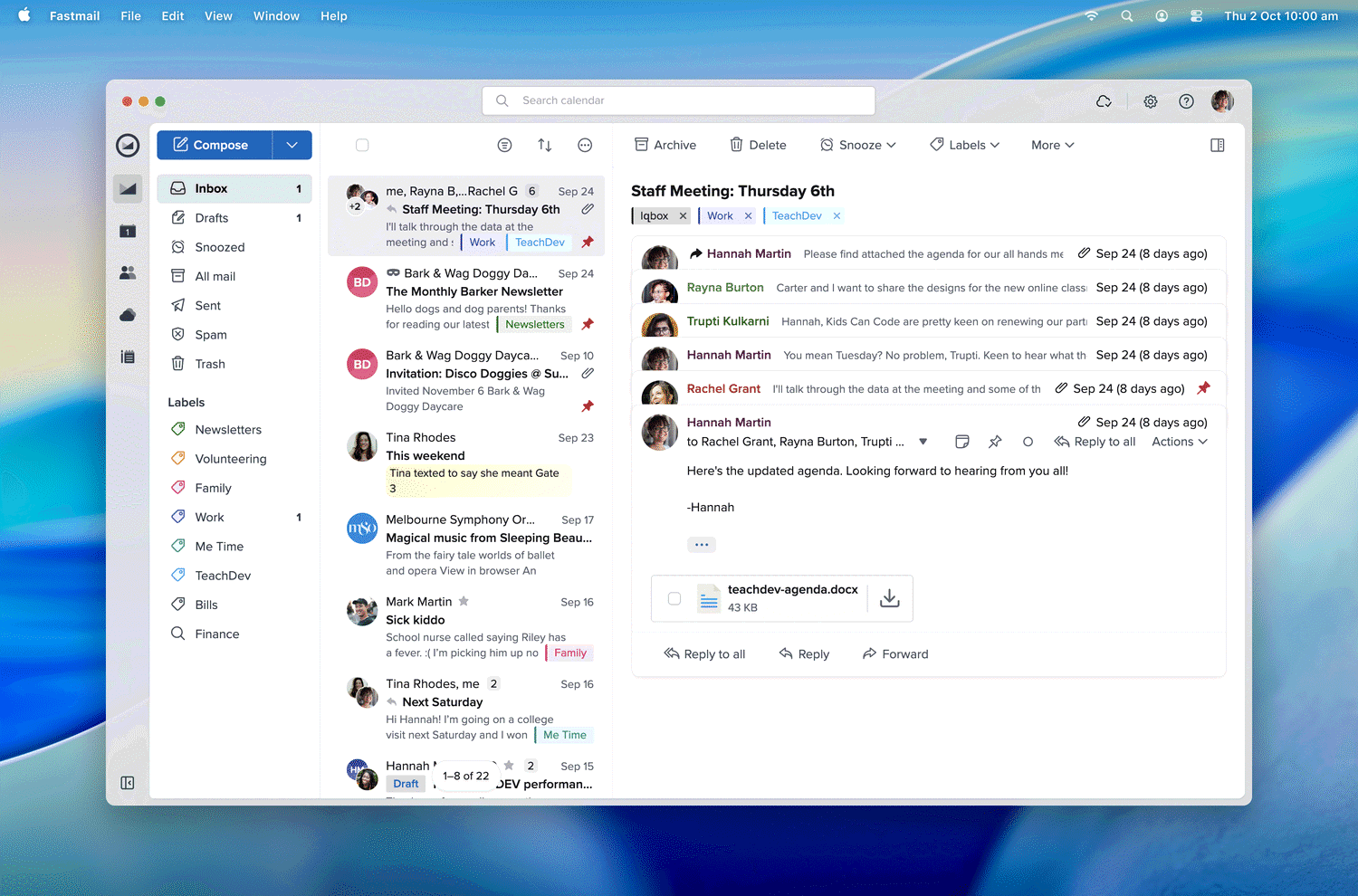 Fastmail desktop app