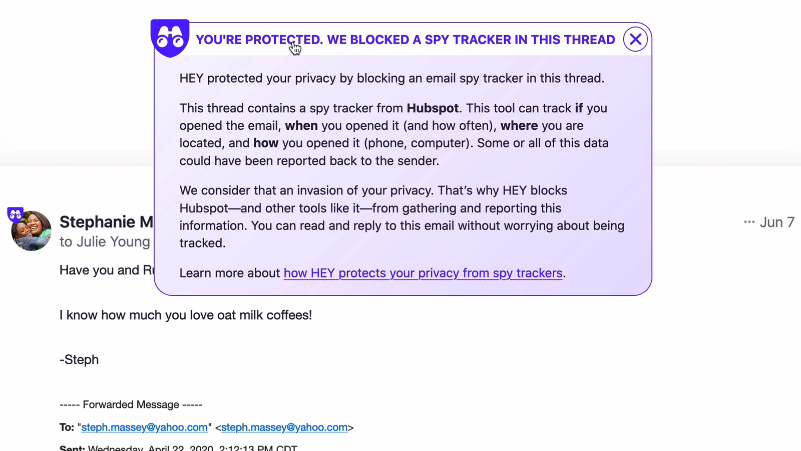 Spy tracker banner