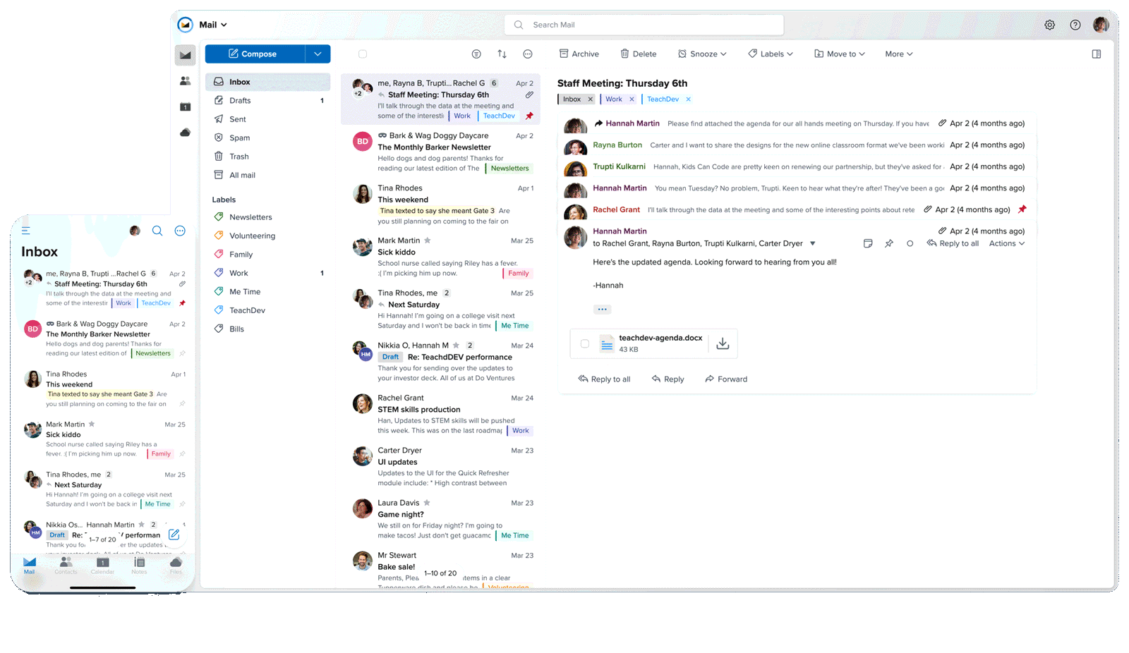 Fastmail web inbox