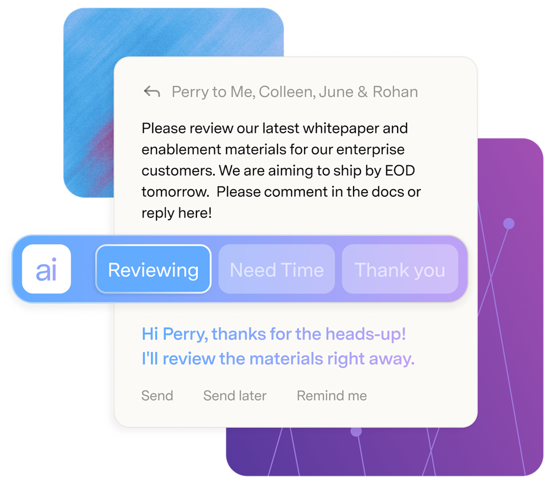 An Auto Draft follow-up shown inline with "Auto Reminder Returned"